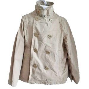 CREWCUTS beige rain jacket size 8